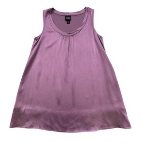 Eileen Fisher 100% Silk Lavender Sleeveless Top
